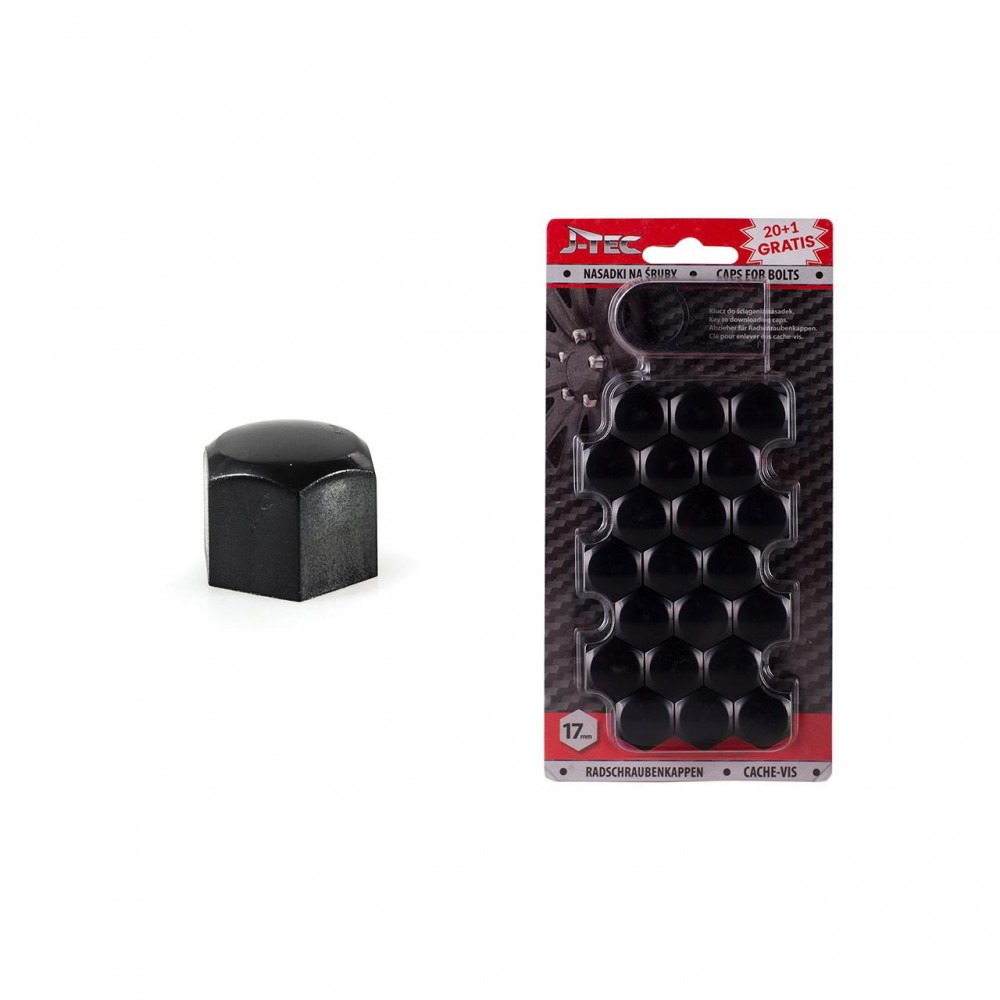 Set capace prezoane 17 mm, culoare Negru - AVX-AMG21301 - J-TEC