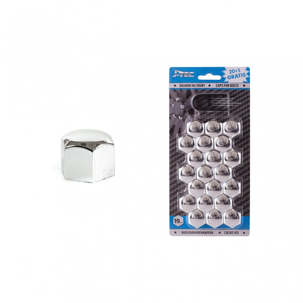 Set capace prezoane 19 mm, culoare Crom - AVX-AMG21304 - J-TEC