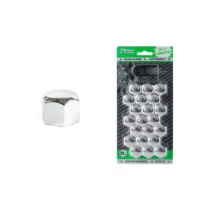 Set capace prezoane 21 mm, culoare Crom, J-TEC