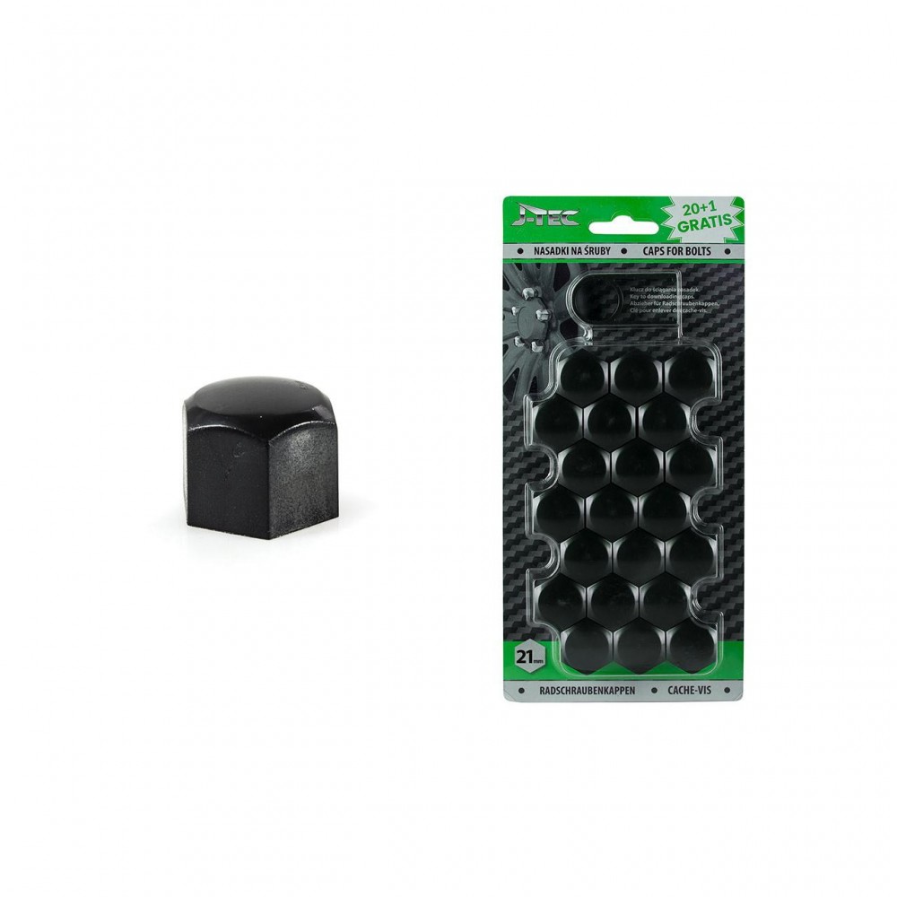 Set capace prezoane 21 mm, culoare Negru - AVX-AMG21309 - J-TEC