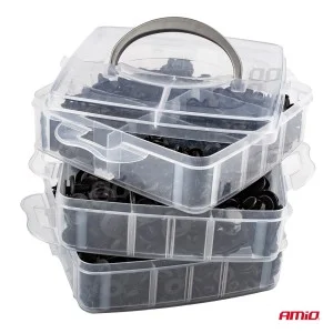 Set cleme - clipsuri reconditionare auto, 620 piese, diferite modele, AMIO