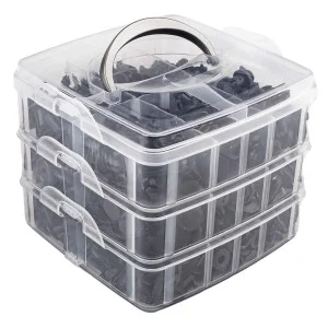 Set cleme - clipsuri reconditionare auto, 620 piese, diferite modele, AMIO