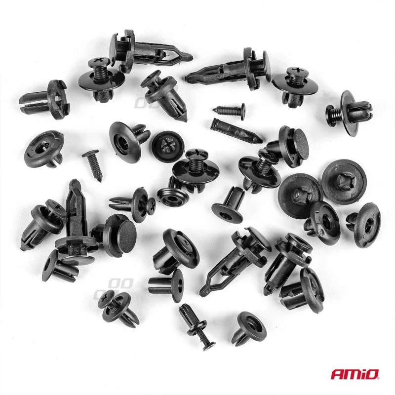 Set cleme - clipsuri reconditionare auto, 620 piese, diferite modele, AMIO