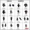 Set cleme - clipsuri reconditionare auto, 620 piese, diferite modele, AMIO
