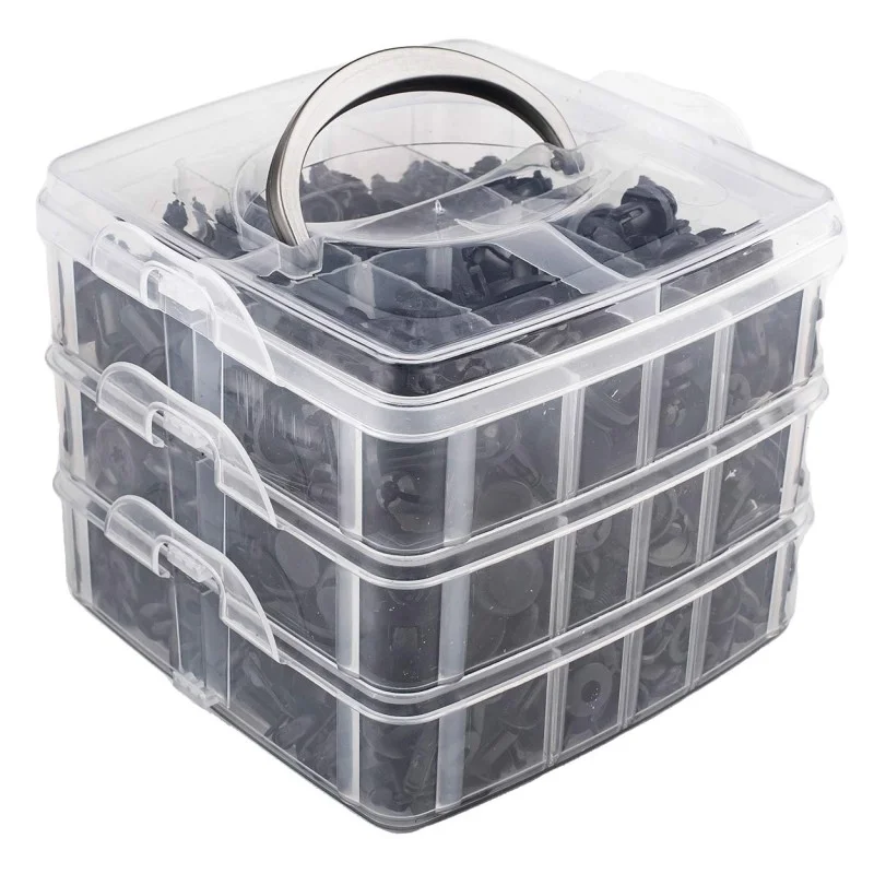 Set cleme - clipsuri reconditionare auto, 620 piese, diferite modele, AMIO