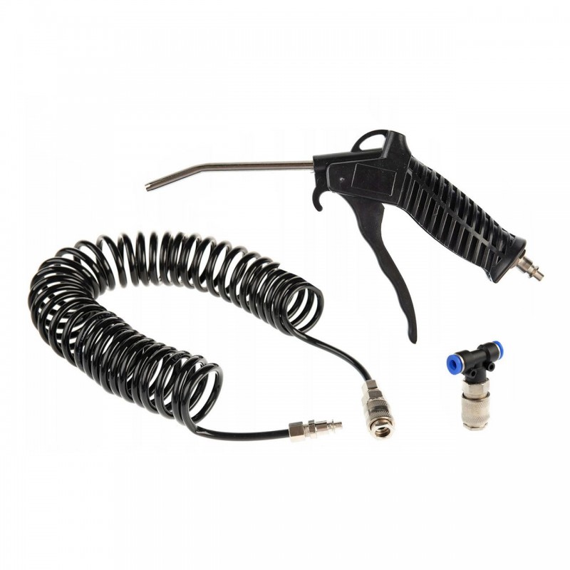Set de suflat cu pistol, furtun spiralat, cuplaje, 13ATM - AVX-AM02159 - AMIO