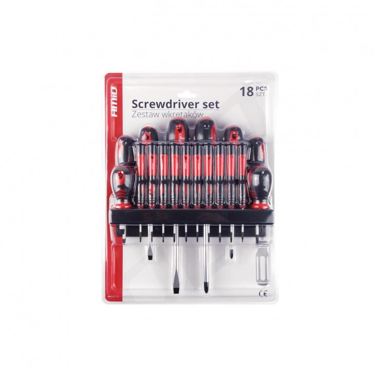 Set de surubelnite cu suport de perete 18 buc - AVX-AM02411 - AMIO