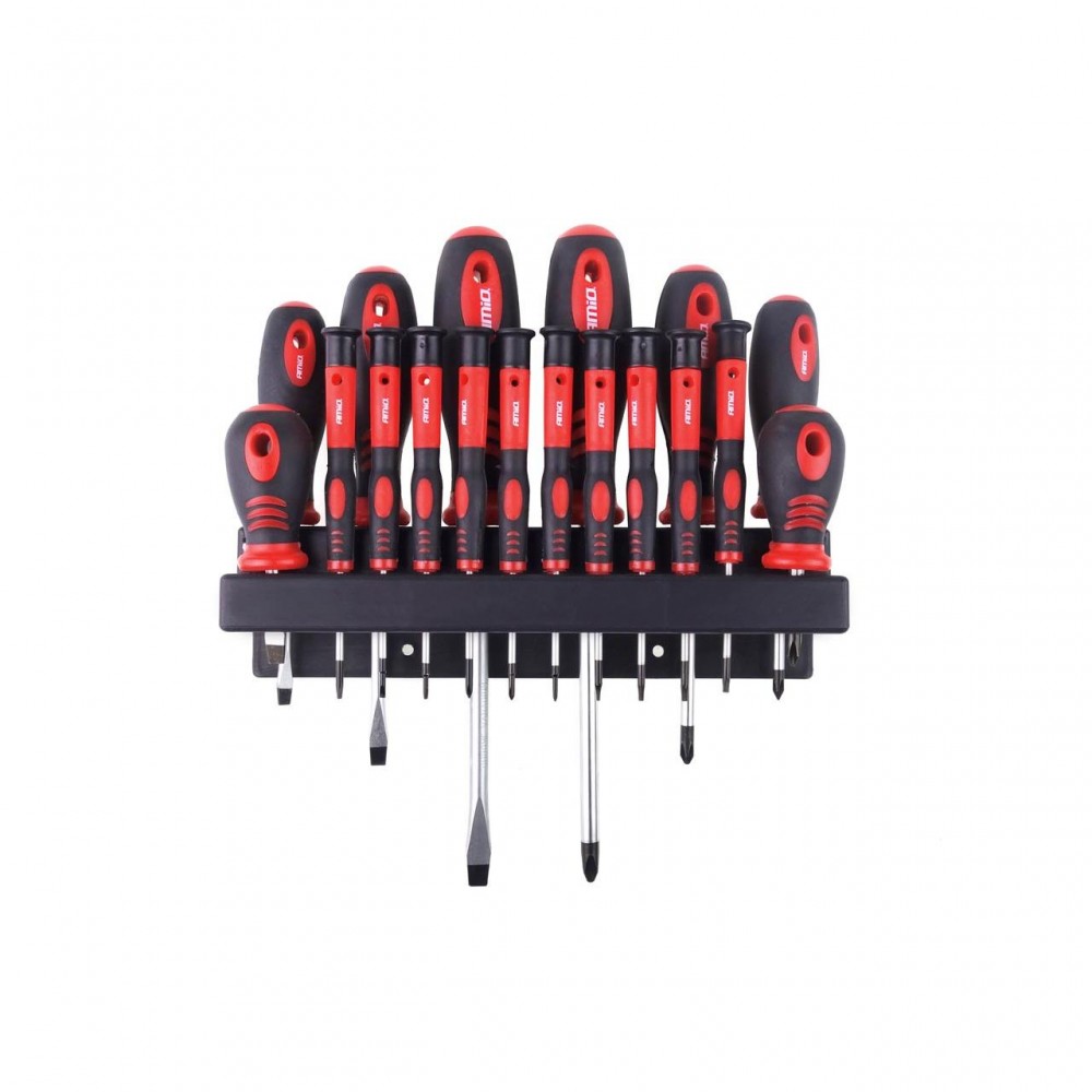 Set de surubelnite cu suport de perete 18 buc - AVX-AM02411 - AMIO
