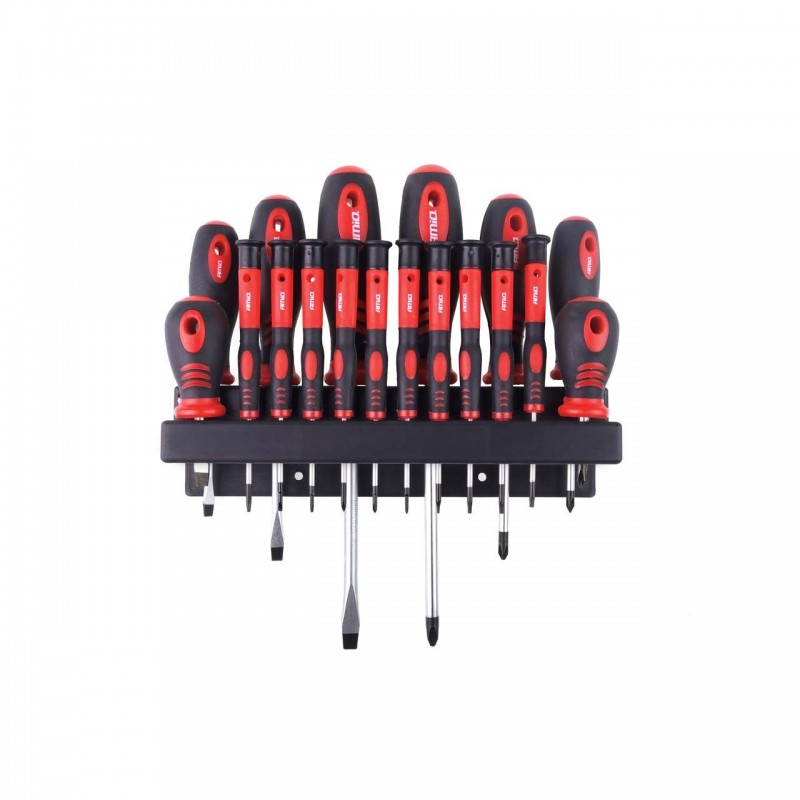 Set de surubelnite cu suport de perete 18 buc, AMIO