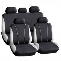 Set huse scaun auto ieftine, Universale 9 piese, model V-Style - GRI