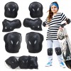 Set pentru copii, 6 x protectii pentru genunchi, coate si incheieturi (bicicleta, role, skateboard, patine) - AVX-KX5069 - AVEX