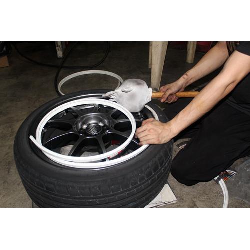 Set protectie jante, calitate Premium, 4 inele din plastic, culoare ALBASTRU - AVX-T2394-2 - AVEX