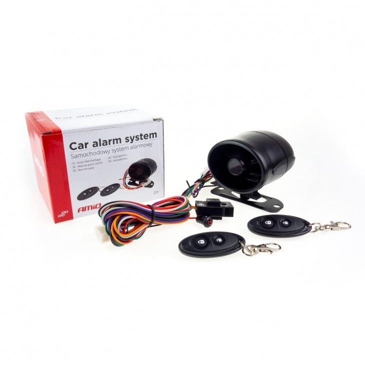 Sistem Alarma auto MINI cu  doua telecomenzi - AVX-AM02090 - AMIO