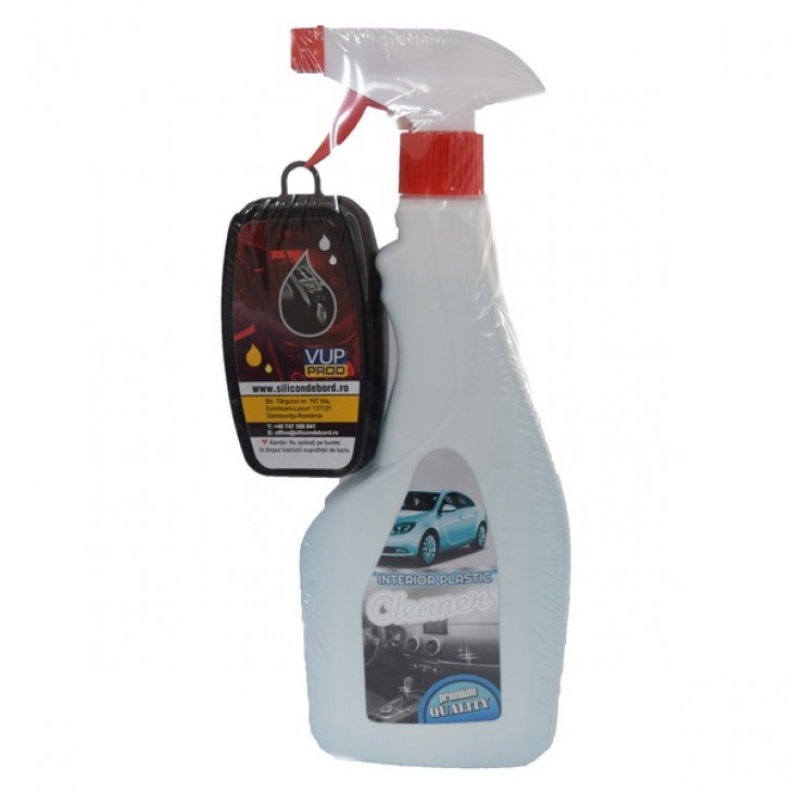 Solutie intretinere, revitalizare si curatare elemente din plastic, 500ml, cu pulverizator si aplicator - AVX-T020221-3 - AVEX