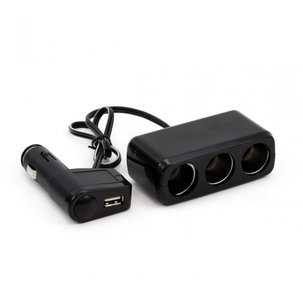Splitter bricheta auto SOC2 3+1 USB - AVX-AM01030 - AMIO