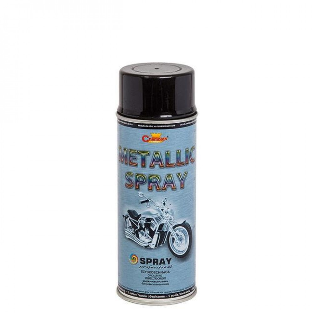 Spray Vopsea 400ml Metalizat Acrilic Negru Champion Color - AVX-CHP060 - CHAMPION COLOR