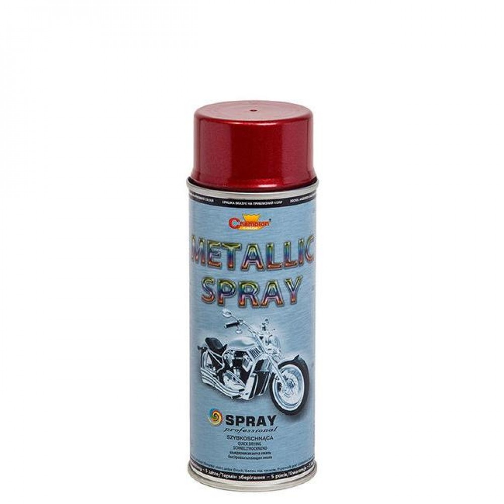 Spray Vopsea 400ml Metalizat Acrilic Rosu Champion Color - AVX-CHP061 - CHAMPION COLOR