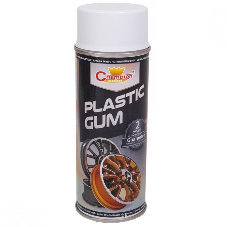 Spray Vopsea Cauciucata pentru Jante, culoare Alba, 400ml, Champion Color - AVX-280317-1ALB - AVEX