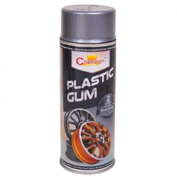 Spray Vopsea Cauciucata pentru Jante, culoare Argintiu, 400ml, Champion Color - AVX-280317-1ARG - AVEX