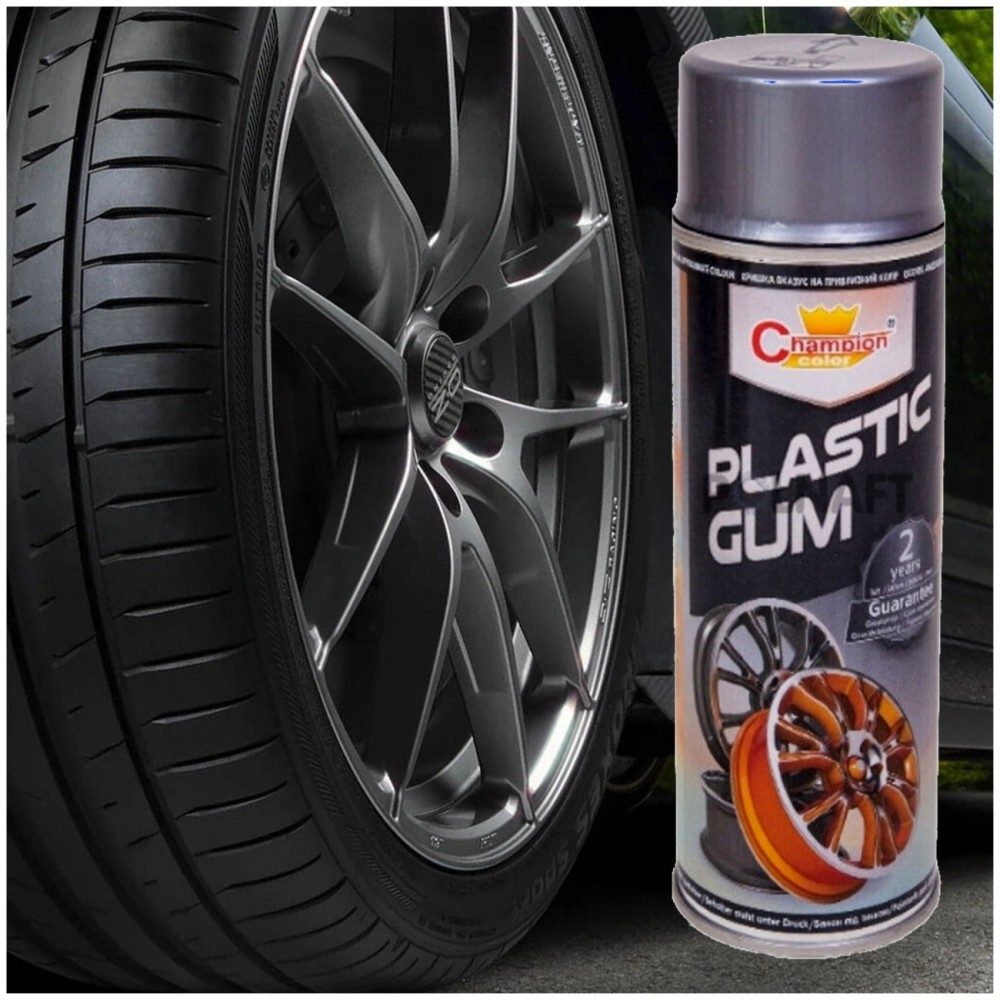 Spray Vopsea Cauciucata pentru Jante, culoare Argintiu, 400ml, Champion Color - AVX-280317-1ARG - AVEX