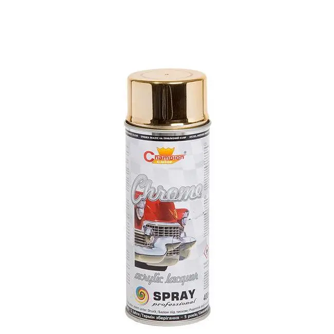 Spray Vopsea Crom Gold 400ml Champion Color - AVX-CHP108 - CHAMPION COLOR