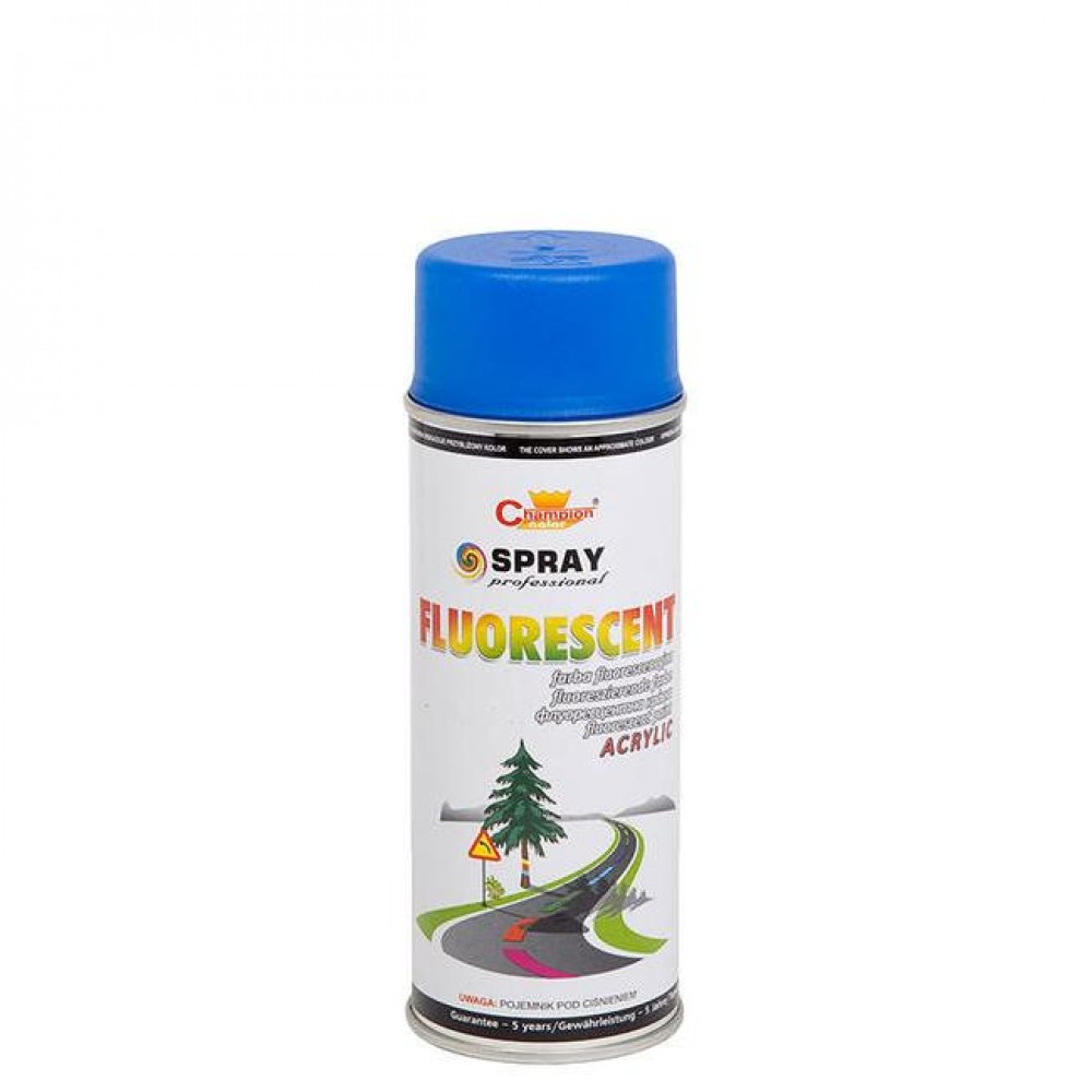 Spray Vopsea Fluorescent 400ml Albastru Champion Color - AVX-CHP110 - CHAMPION COLOR