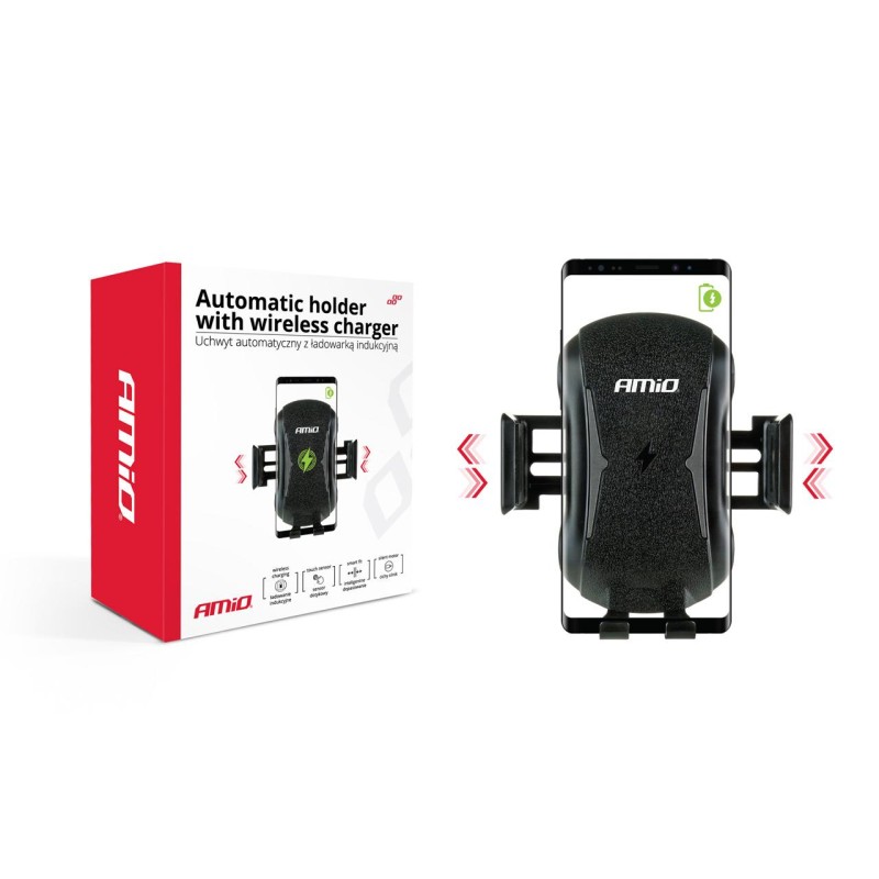 Suport auto inteligent pentru telefon cu incarcare wireless PHW-02 - AVX-AM02161 - AMIO