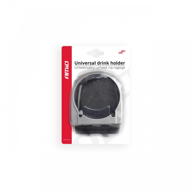 Suport auto universal pentru pahare, montaj in grila de ventilatie, culoare argintiu, DH-04 - AVX-AM02494 - AMIO