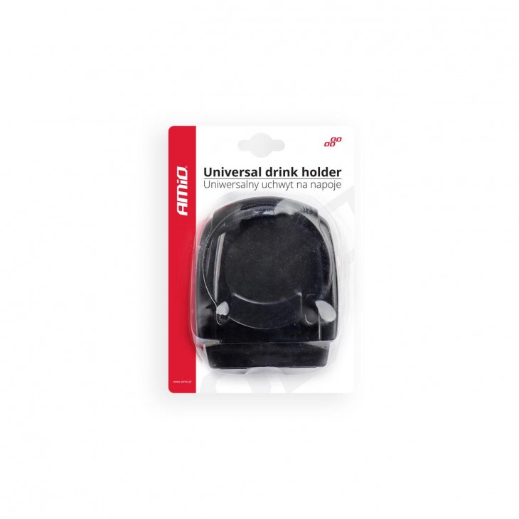 Suport auto universal pentru pahare, montaj in grila de ventilatie, culoare neagra, DH-03 - AVX-AM02493 - AMIO