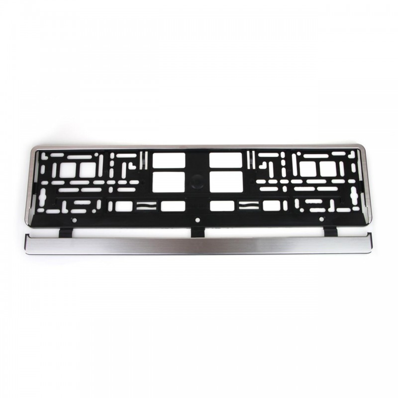 Suport numar inmatriculare aluminiu polisat