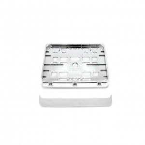Suport numar inmatriculare cromat pentru motocicleta 15 x 19cm