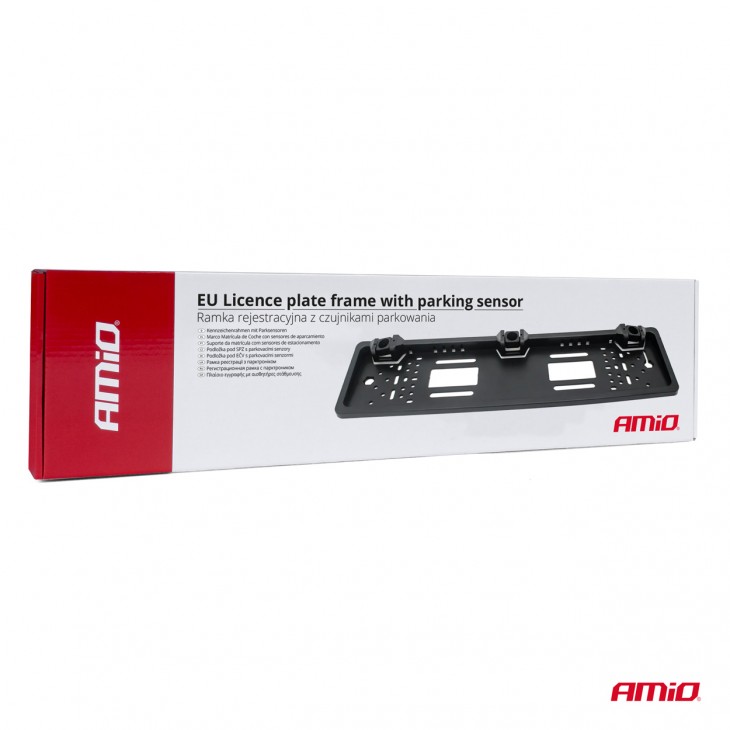 Suport numar inmatriculare cu 3 senzori de parcare si semnal acustic incorporat - AVX-AM03543 - AMIO