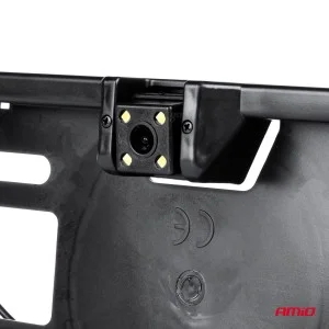 Suport numar inmatriculare cu Camera Video Night Vision si 2 senzori de parcare, AMIO