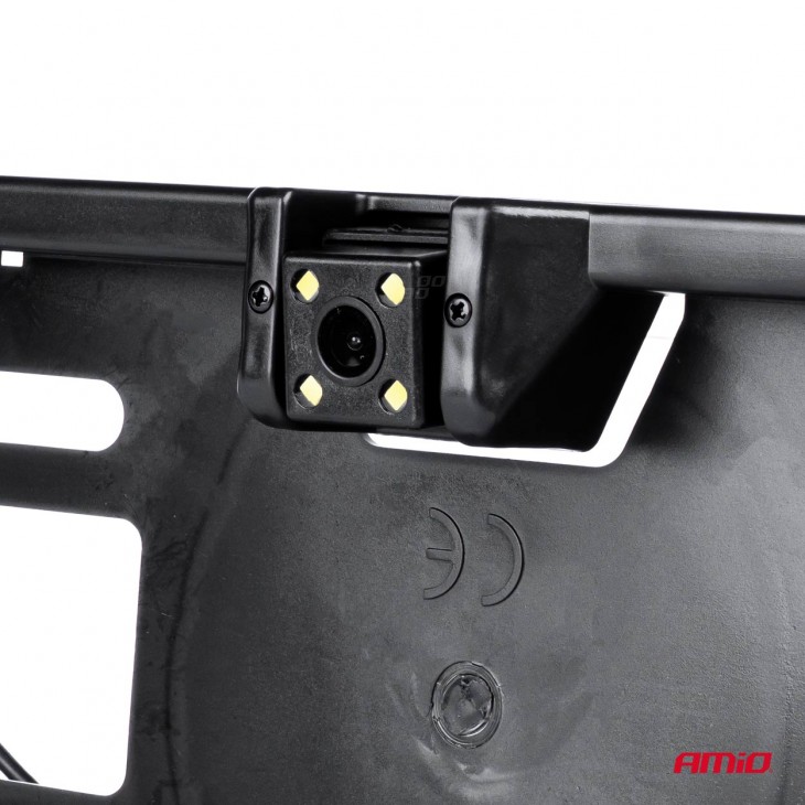 Suport numar inmatriculare cu Camera Video Night Vision si 2 senzori de parcare - AVX-AM03544 - AMIO