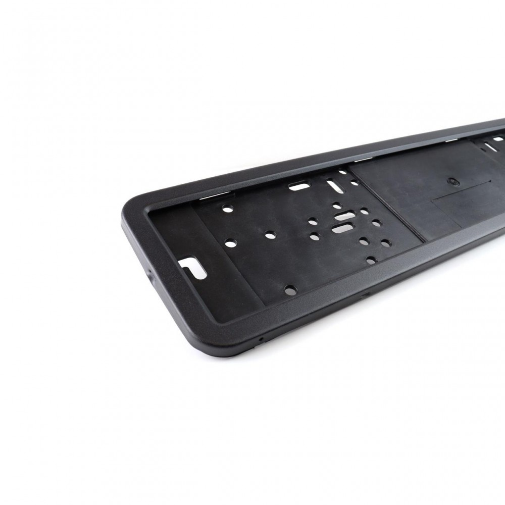 Suport numar inmatriculare din INOX negru mat, LPF 003 - AVX-AM02067 - AMIO