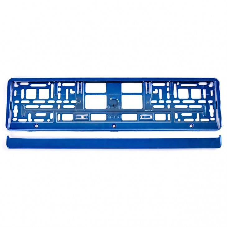 Suport numar inmatriculare din plastic, calitate Premium, culoare ALBASTRA - AVX-AM01170N - AMIO