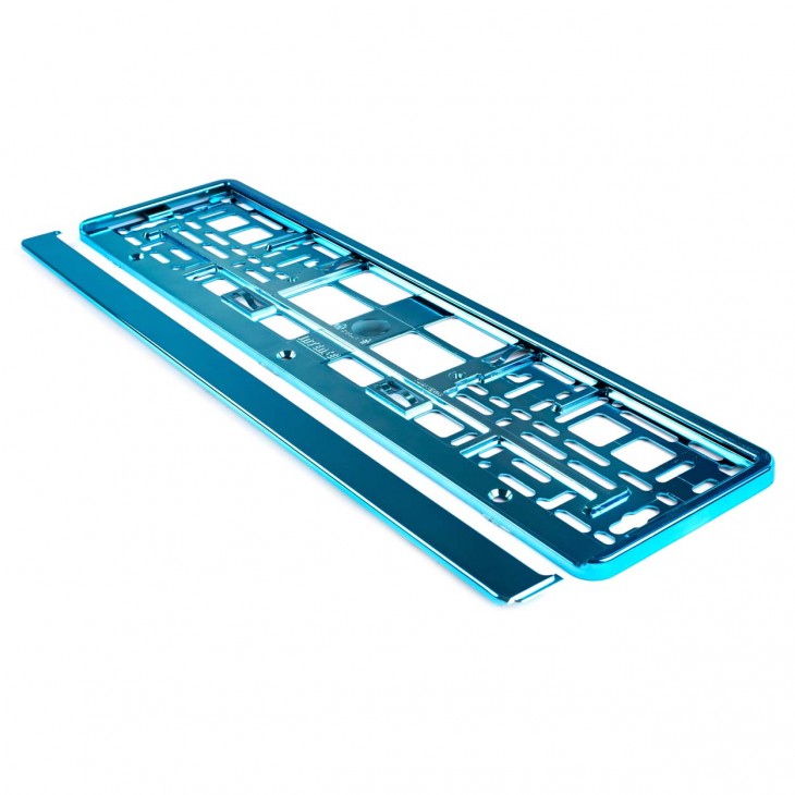 Suport numar inmatriculare din plastic, calitate Premium, culoare TURQUOISE - AVX-AM01170T - AMIO