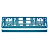 Suport numar inmatriculare din plastic, calitate Premium, culoare TURQUOISE