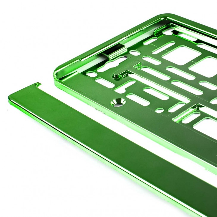 Suport numar inmatriculare din plastic, calitate Premium, culoare VERDE - AVX-AM01170Z - AMIO