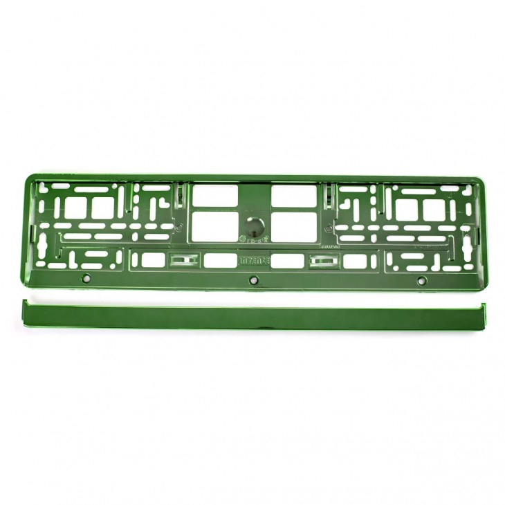 Suport numar inmatriculare din plastic, calitate Premium, culoare VERDE - AVX-AM01170Z - AMIO