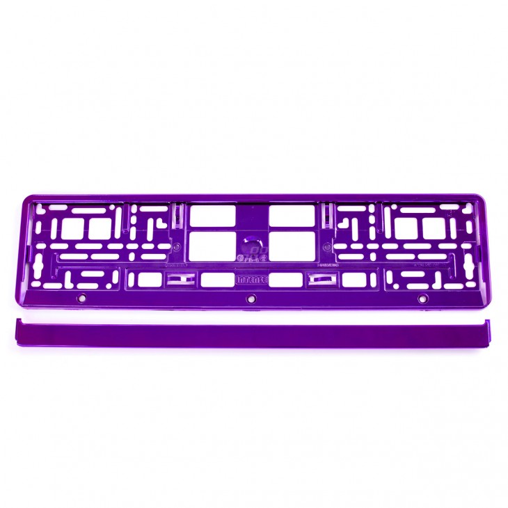 Suport numar inmatriculare din plastic, calitate Premium, culoare VIOLET - AVX-AM01170F - AMIO