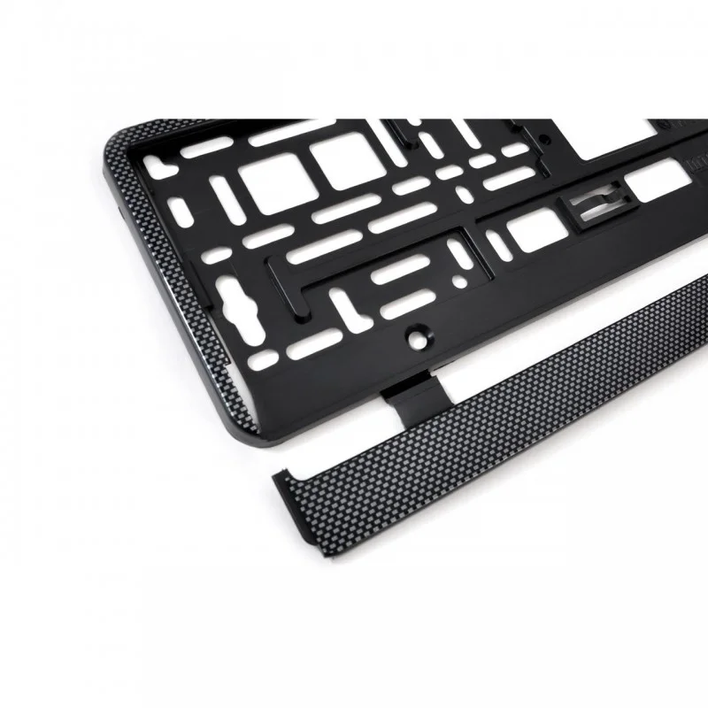 Suport numar inmatriculare finisaj carbon, AMIO