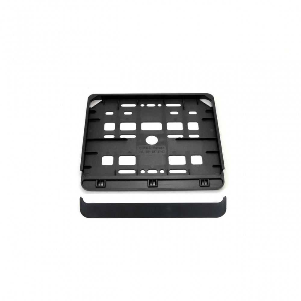 Suport numar inmatriculare negru pentru motocicleta 15 x 19cm - AVX-AM01166 - AMIO