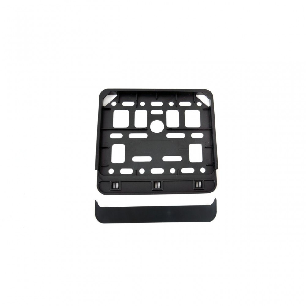 Suport numar inmatriculare negru pentru scooter 11.4 x 14cm - AVX-AM01169 - AMIO