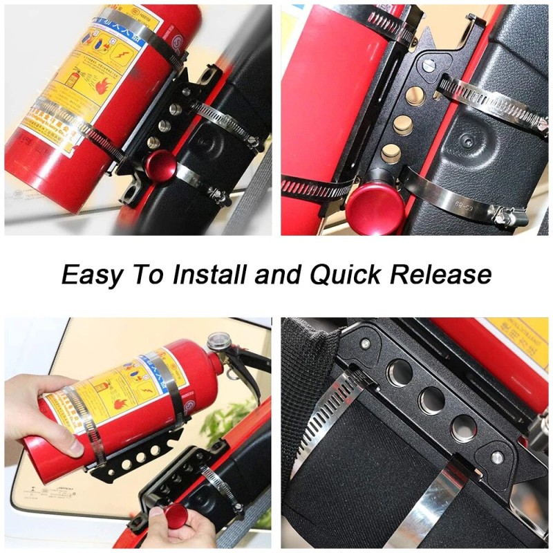 Suport universal pentru Extinctor, Stingator, cu prindere pe rollbar sau cabina, destinatie ATV, SSV, UTV, Off-Road - AVX-T091023-12 - AVEX