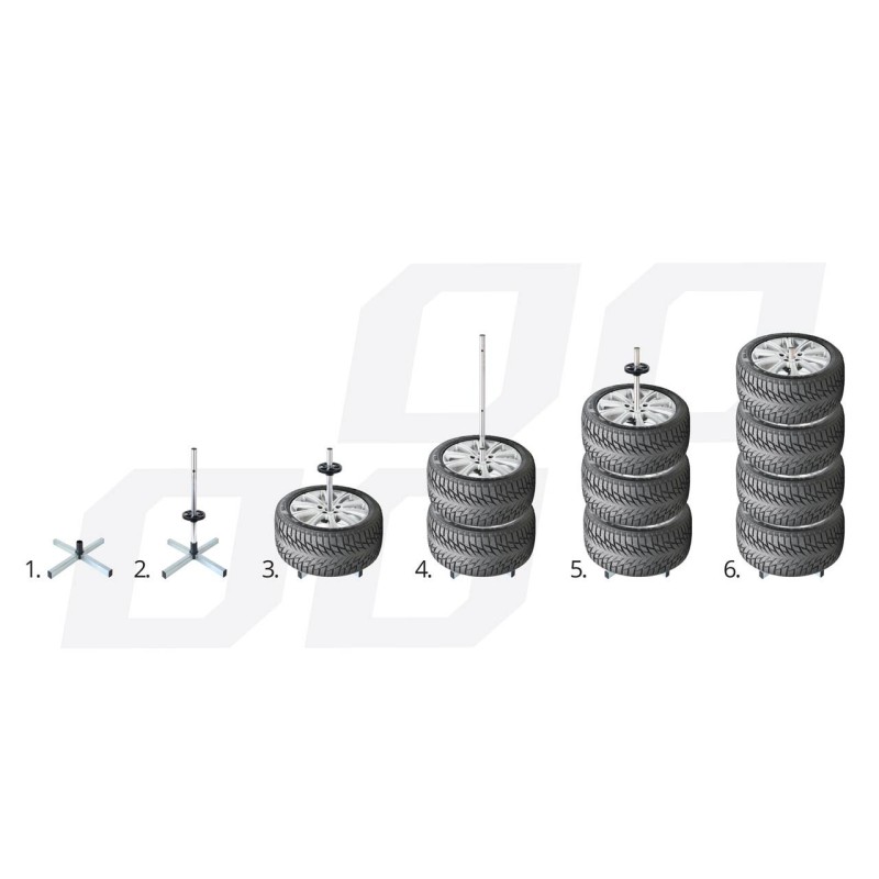 Suport vertical pentru depozitare roti, jante TH01 - AVX-AM02230 - AMIO