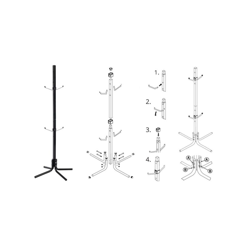 Suport vertical pentru depozitare roti, jante TH02 - AVX-AM02231 - AMIO