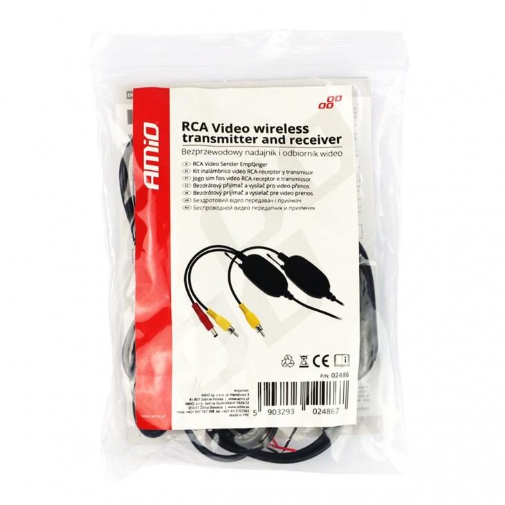 Transmitator si receptor video RCA Wireless, 12V - AVX-AM02486 - AMIO