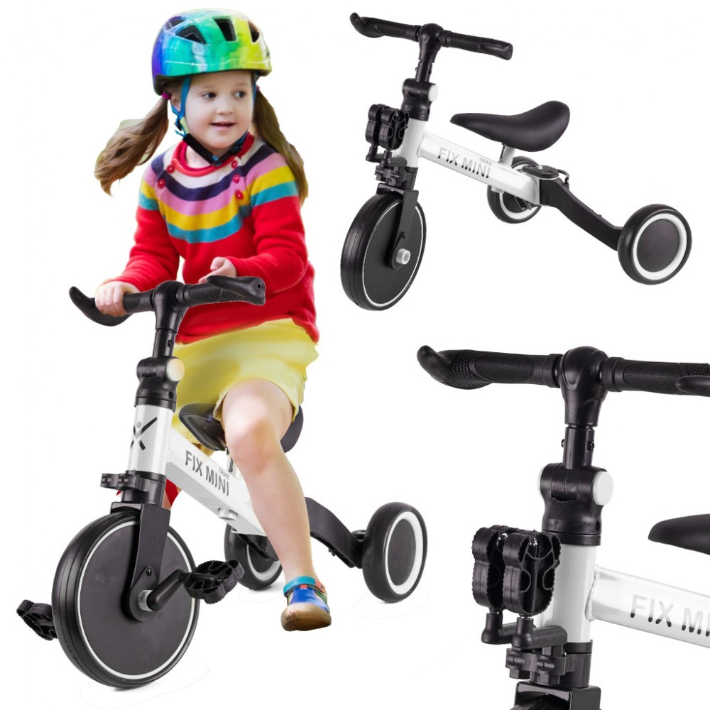Tricicleta TRIKE FIX MINI, 3in1 adaptabila, culoare Alba - AVX-KX5377 - AVEX