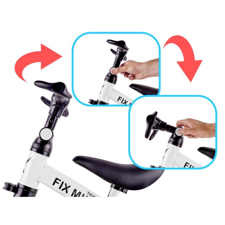 Tricicleta TRIKE FIX MINI, 3in1 adaptabila, culoare Alba - AVX-KX5377 - AVEX